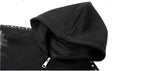 JHYQ Punk Style Studded Double Zipper Hoodie