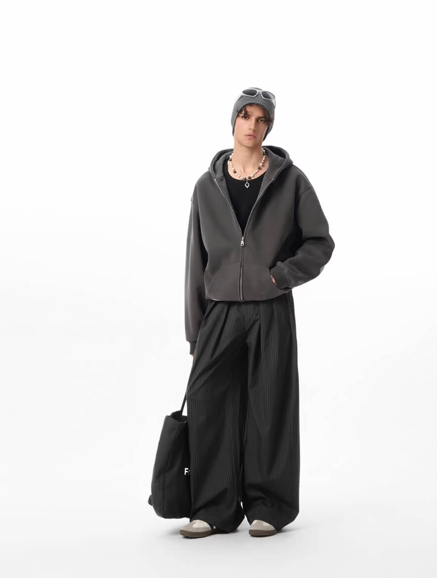 JHYQ Heavyweight Essential Double Zipper Hoodie