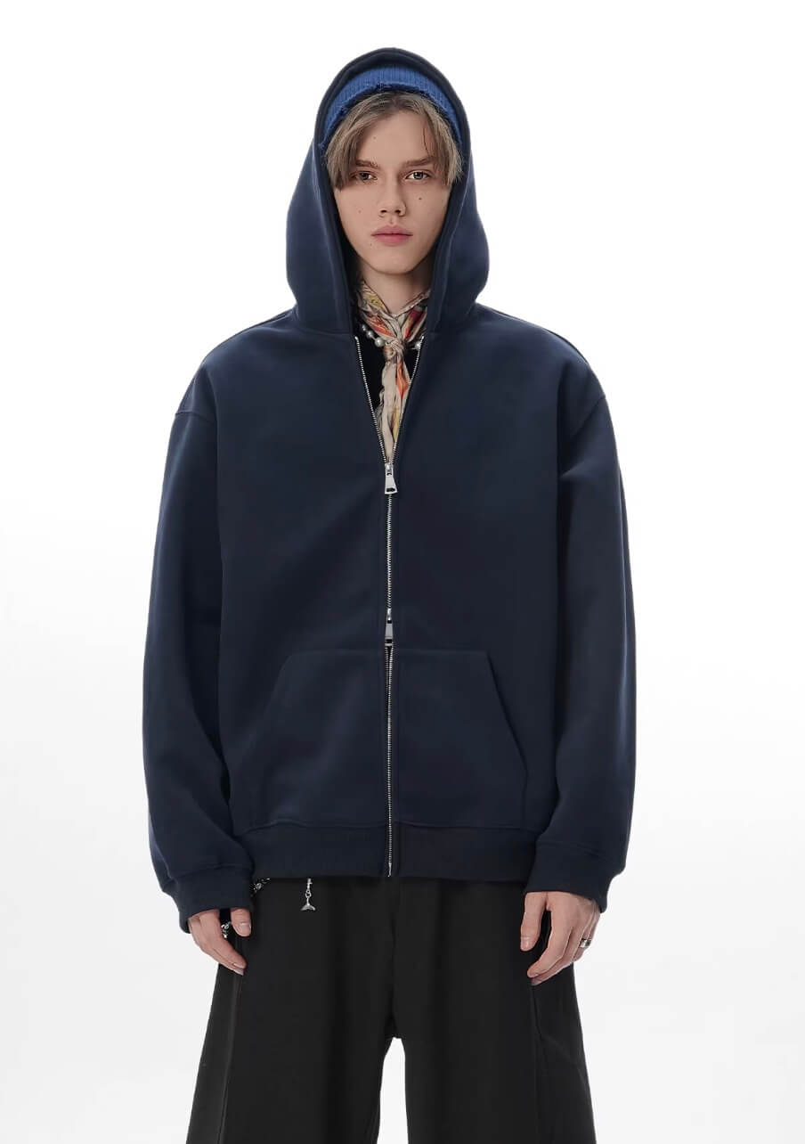 JHYQ Heavyweight Essential Double Zipper Hoodie