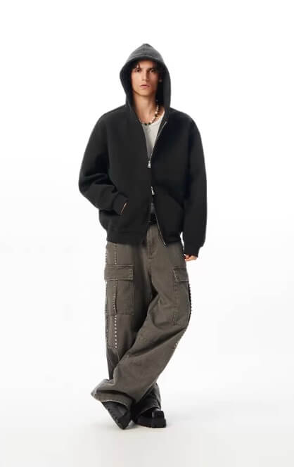 JHYQ Heavyweight Essential Double Zipper Hoodie