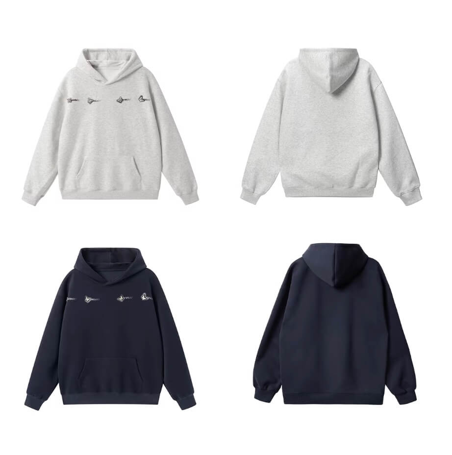 JHYQ Metal Butterfly Detail Hoodie