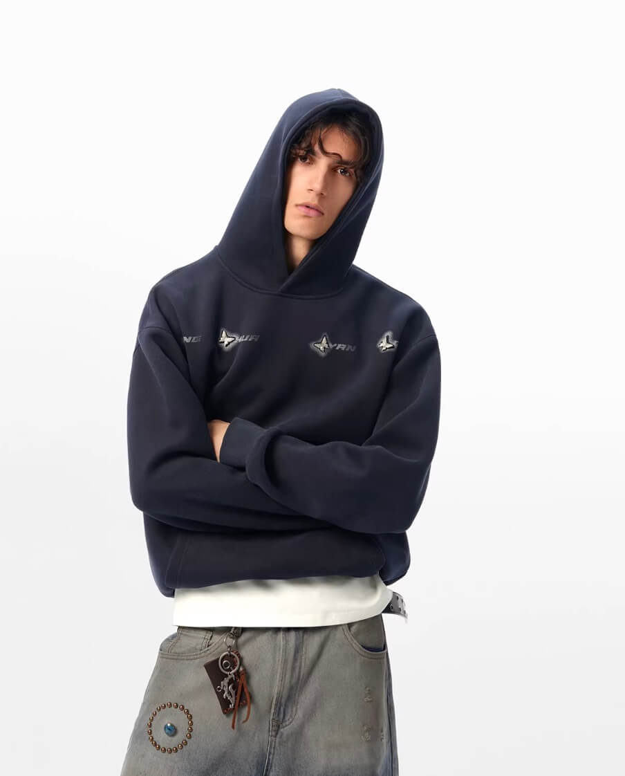 JHYQ Metal Butterfly Detail Hoodie