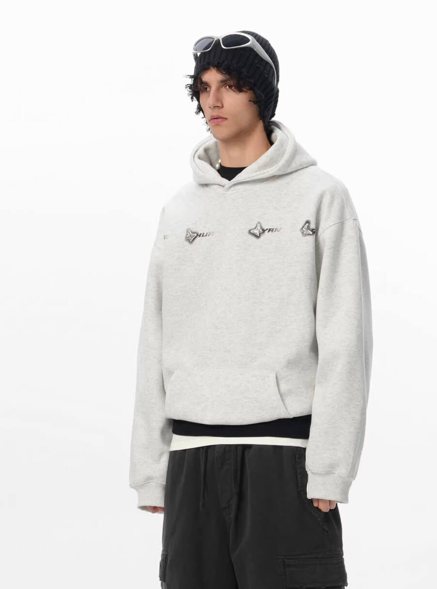 JHYQ Metal Butterfly Detail Hoodie