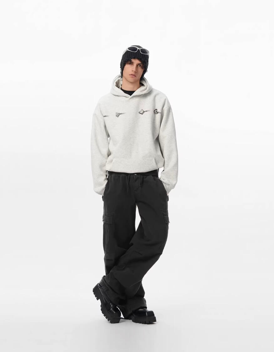 JHYQ Metal Butterfly Detail Hoodie