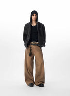 JHYQ Leopard Print Lined Cropped Hoodie