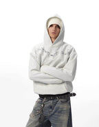 JHYQ Thorn Print 3D Patch Hoodie