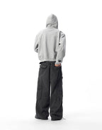 JHYQ Heavyweight Essential Cropped Zip Up Hoodie