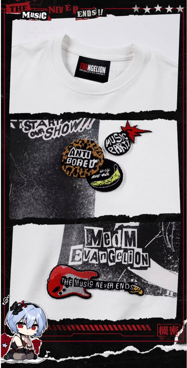 MEDM x EVA NEVER END Vintage Character Poster Print Tee