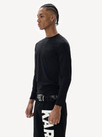 KARMANISTIC Quick Dry Stretch Fit Logo Embroidered Workout Long Sleeve Tee