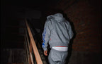 TGFCLUB Flame Pattern Masked Zip Up Hoodie
