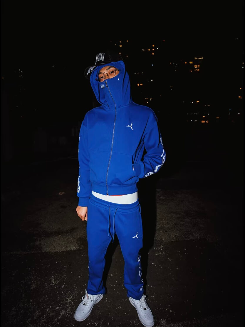 TGFCLUB Flame Pattern Sweatpants