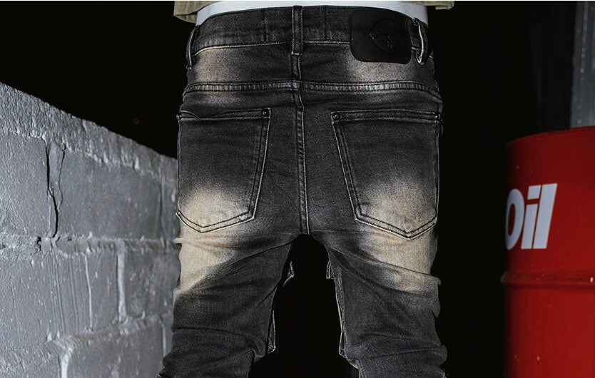 TGFCLUB Multi Pocket Washed Skinny Jeans
