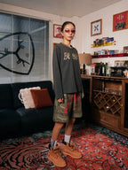 TGFCLUB Color Block Camo Slim Fit Long Sleeve Tee
