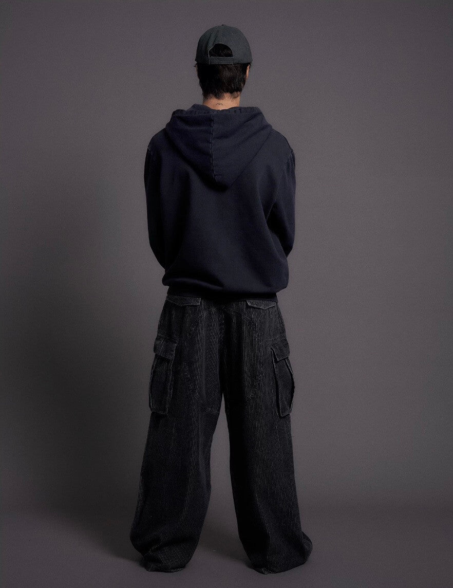 LIBERAFIT Vintage Dyed Zip Up Hoodie