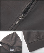 LIBERAFIT Vintage Dyed Zip Up Hoodie
