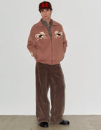 LIBERAFIT Cowboy Star Jacquard Zip Up Cowichan Cardigan