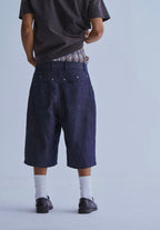LIBERAFIT Raw Denim Below Knee Shorts