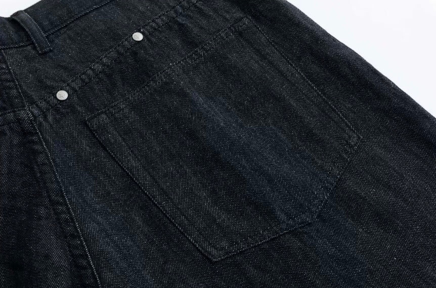 LIBERAFIT Raw Denim Below Knee Shorts