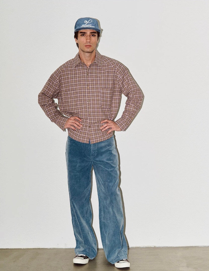 LIBERAFIT Vintage Corduroy Baggy Pants