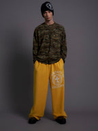 LIBERAFIT Hand Painted Polar Fleece Baggy Sweatpants