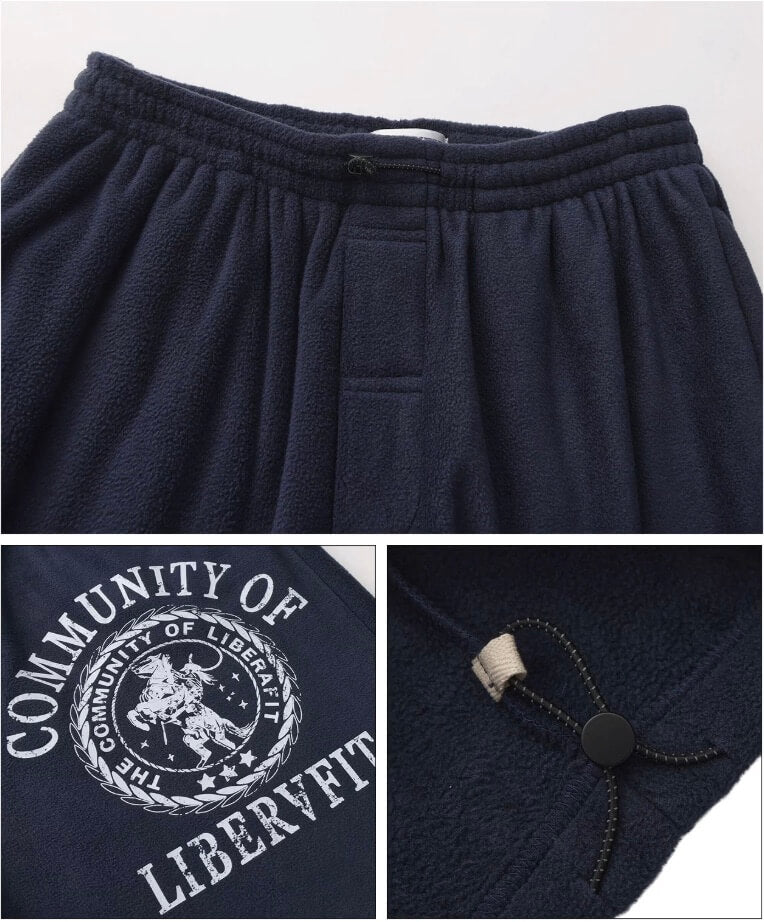 LIBERAFIT Hand Painted Polar Fleece Baggy Sweatpants