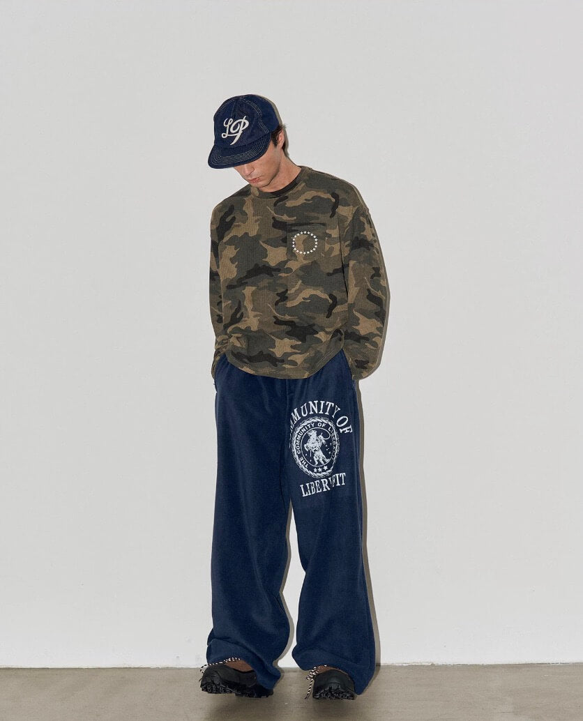 LIBERAFIT Hand Painted Polar Fleece Baggy Sweatpants