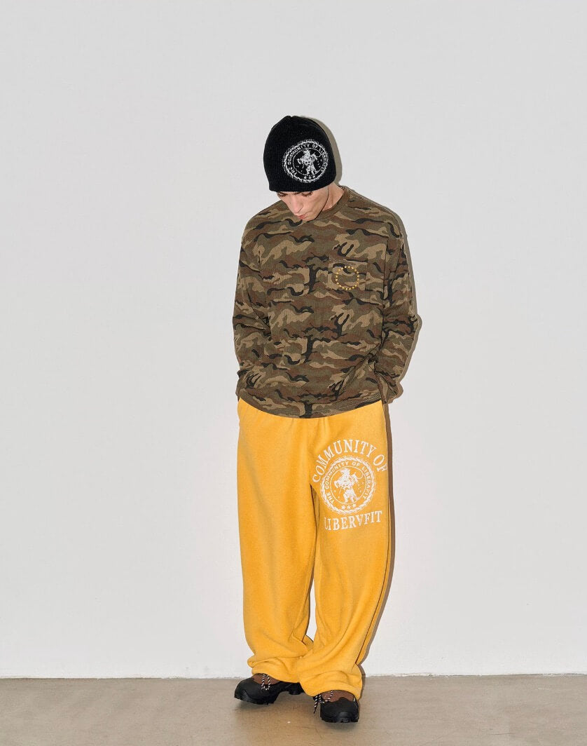 LIBERAFIT Hand Painted Polar Fleece Baggy Sweatpants