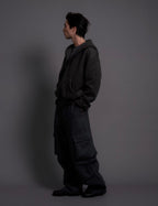 LIBERAFIT Wool Blend 3D Flap Pocket Baggy Cargo Pants