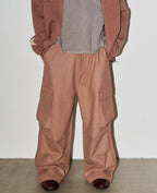 LIBERAFIT Wool Blend 3D Flap Pocket Baggy Cargo Pants