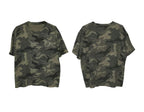 LIBERAFIT Vintage Camo Leopard Waffle Star Embroidered Tee