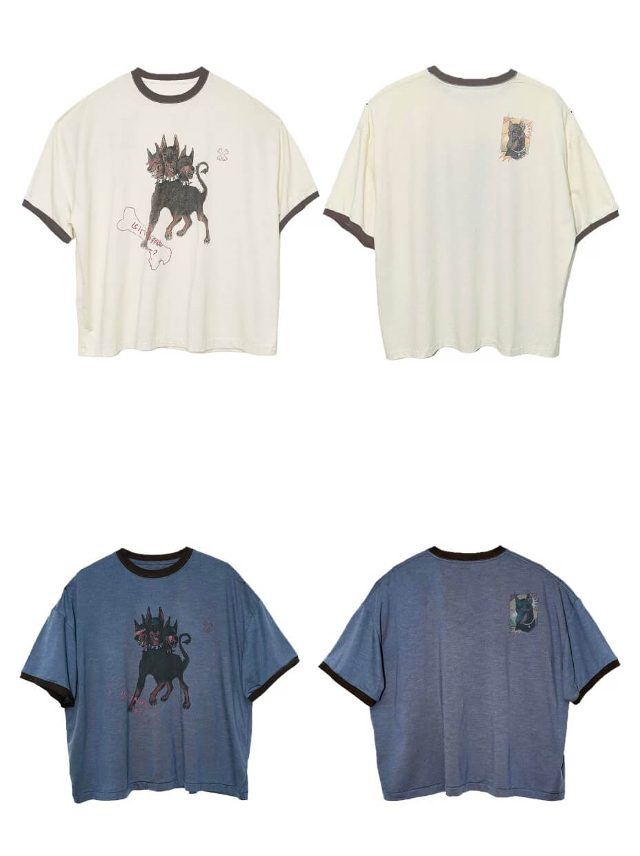 LIBERAFIT Cerberus Graphic Washed Vintage Tee