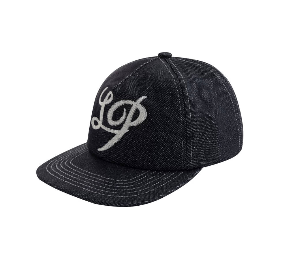 LIBERAFIT Chain Stitch Embroidered Denim Trucker Hat