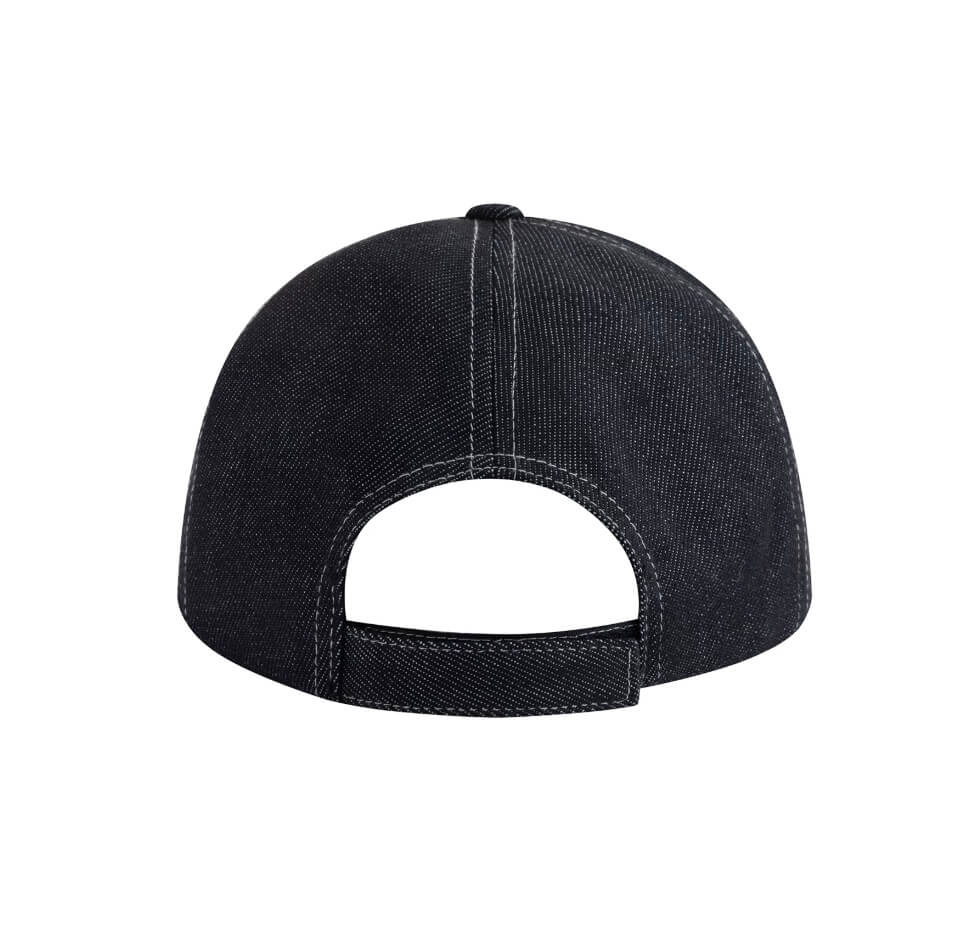 LIBERAFIT Chain Stitch Embroidered Denim Trucker Hat