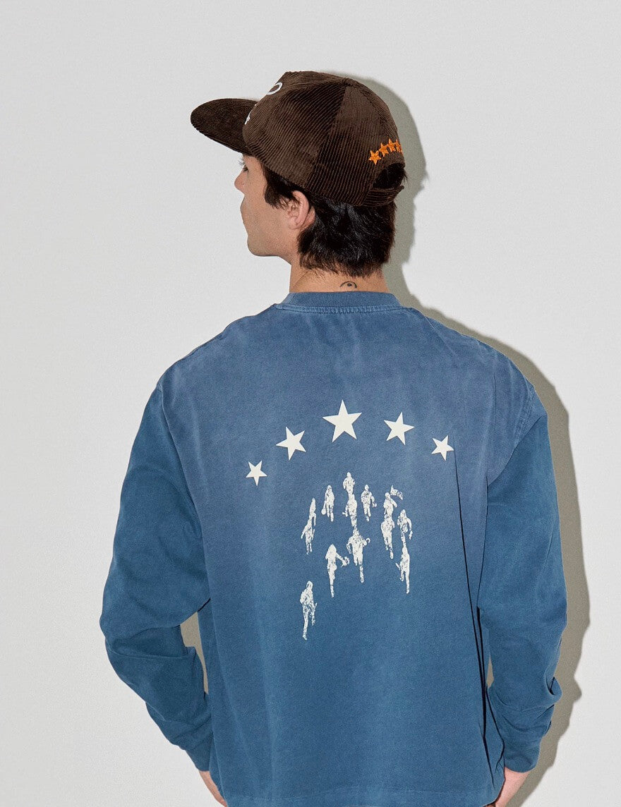 LIBERAFIT 3D Chain Stitch Embroidered Corduroy Trucker Hat