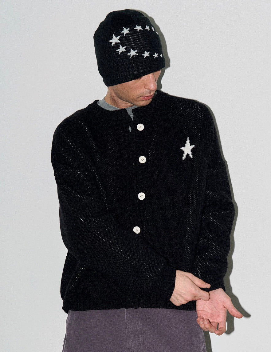 LIBERAFIT Star Ring Jacquard Beanie