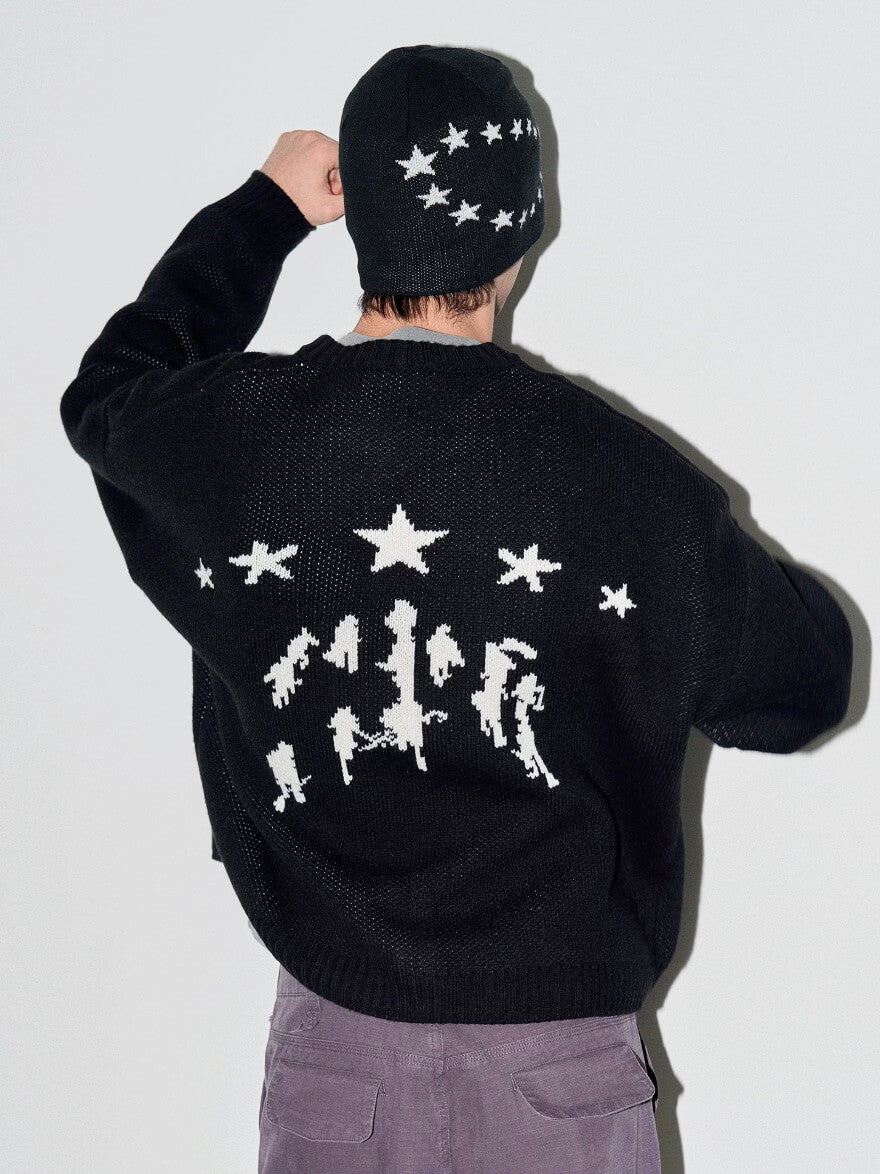 LIBERAFIT Star Ring Jacquard Beanie