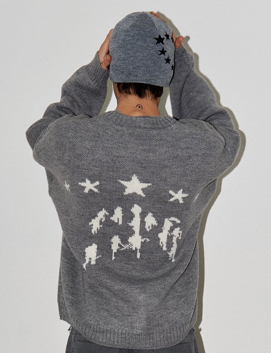 LIBERAFIT Star Ring Jacquard Beanie