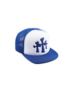 LIBERAFIT Crossbones Leather Patch Trucker Cap