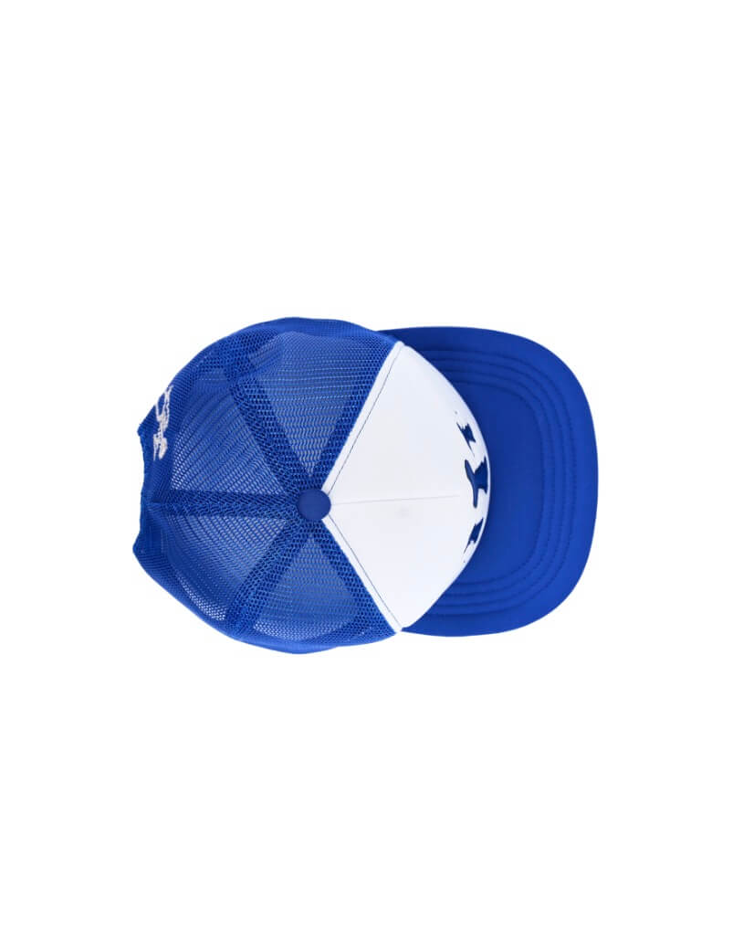 LIBERAFIT Crossbones Leather Patch Trucker Cap
