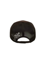 LIBERAFIT Crossbones Leather Patch Trucker Cap