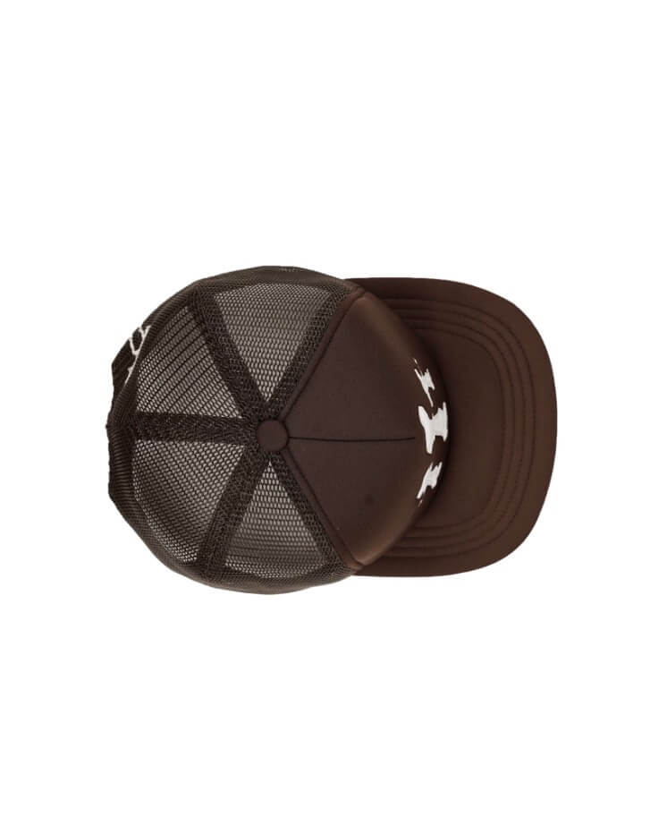 LIBERAFIT Crossbones Leather Patch Trucker Cap
