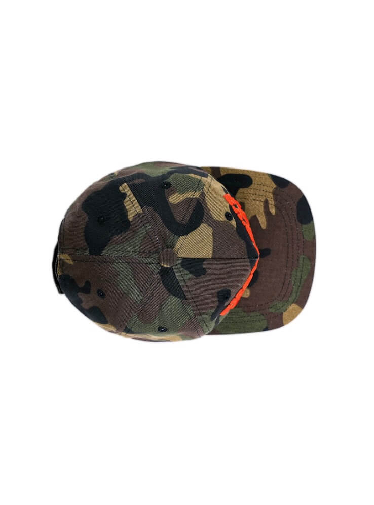 LIBERAFIT Slogan 3D Embroidered Trucker Cap Camo Leopard Denim