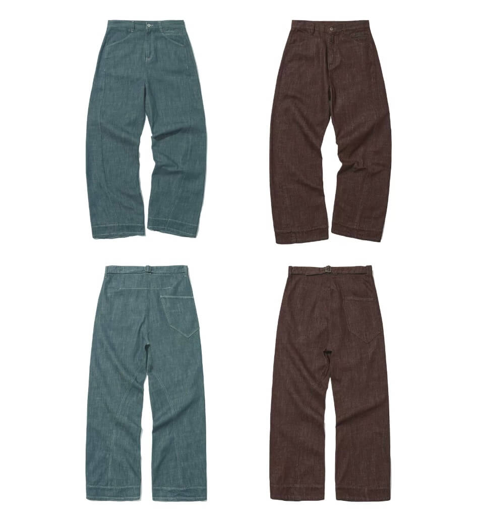 LIBERAFIT Buckle Back Curved Leg Jeans