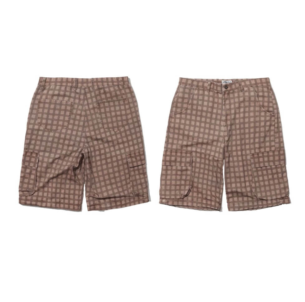 LIBERAFIT Checkered 3D Patch Pocket Zip Off Cargo Pants