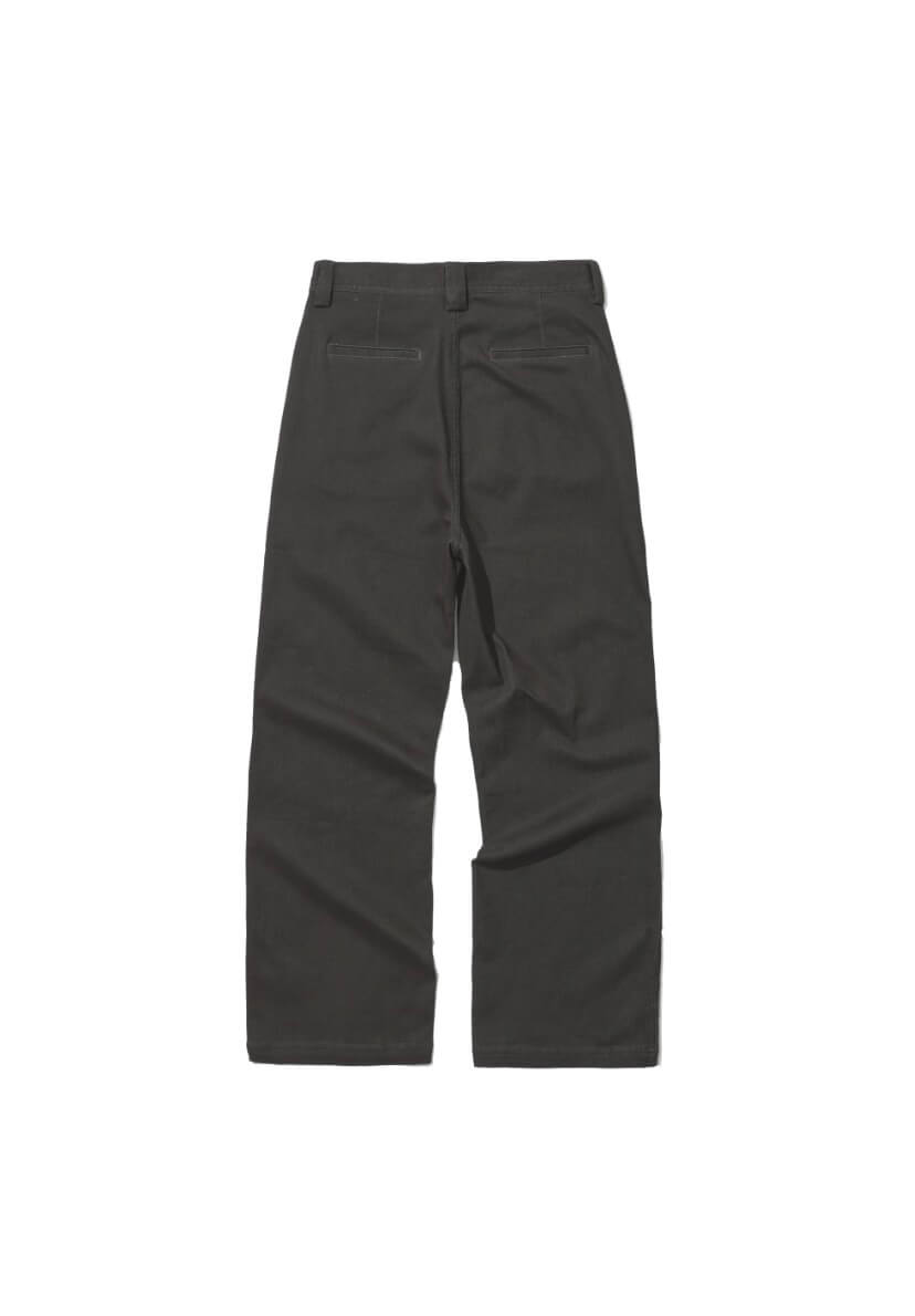 LIBERAFIT Washed Slight Flare Work Chino Pants