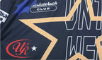 UNTILWERICH Star Print Long Sleeve Mesh Hockey Jersey