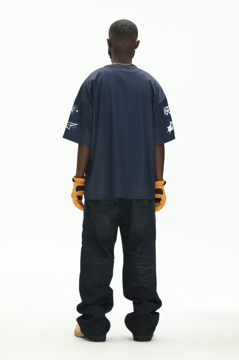 UNTILWERICH Star Print Short Sleeve Mesh Hockey Jersey