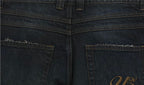 UNTILWERICH Vintage Whiskered Washed Distressed Jeans