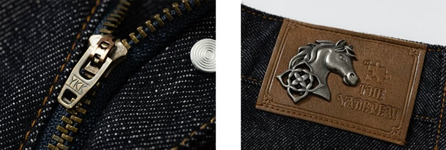 YADcrew Double Knee Denim Baggy Below Knee Shorts