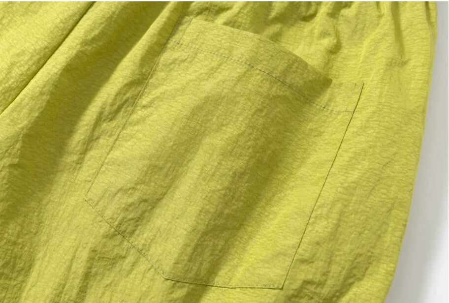 YADcrew Metallic Nylon Quick Dry Shorts